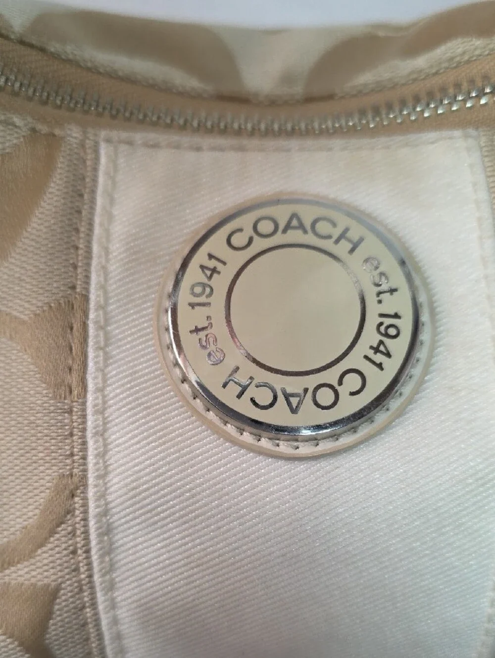 Coach Y2K Signature Stripe Demi Convertable Hobo Bag